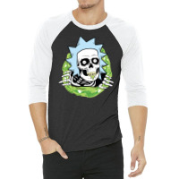 Wrecked Skull 3/4 Sleeve Shirt | Artistshot