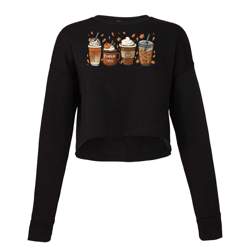 Halloween Coffee Pumpkin Latte Spice Coffee Love Fall Season Cropped Sweater by AuturoMedero90 | Artistshot