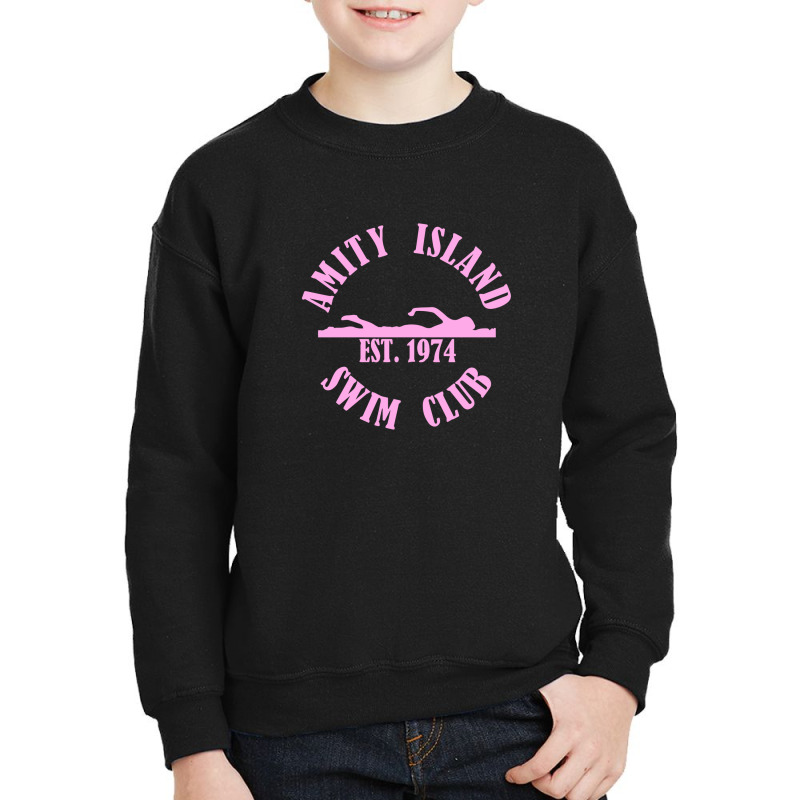 Amity Island Swim Club White Youth Sweatshirt by liodraart | Artistshot