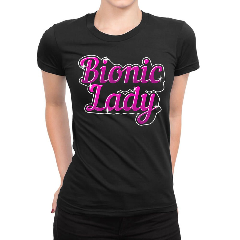 Womens Bionic Lady Replacement T Shirt Ladies Fitted T-Shirt by voigterannen | Artistshot