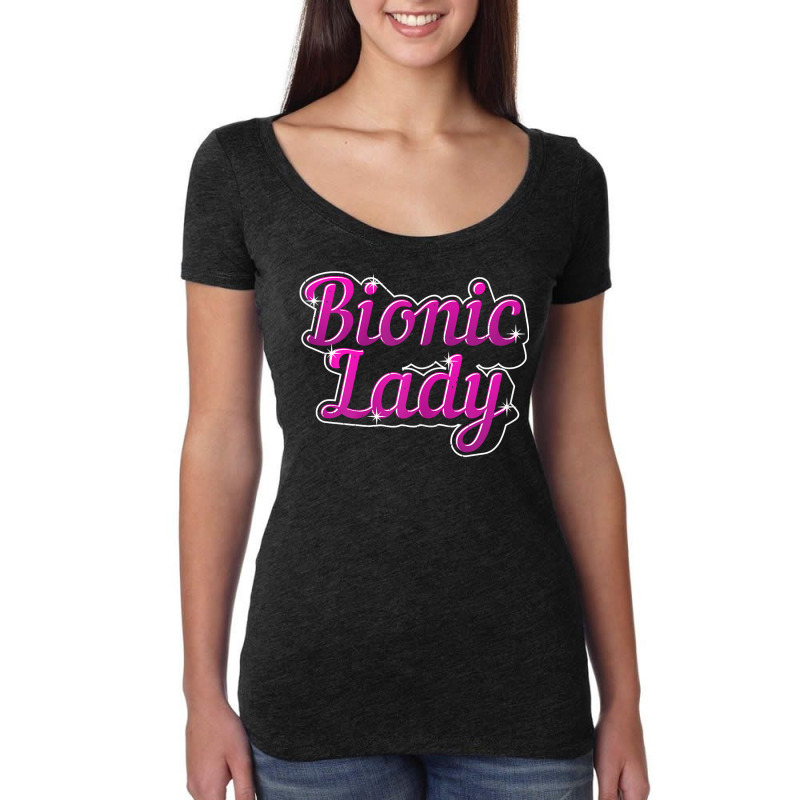 Womens Bionic Lady Replacement T Shirt Women's Triblend Scoop T-shirt by voigterannen | Artistshot