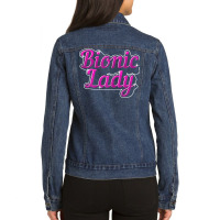 Womens Bionic Lady Replacement T Shirt Ladies Denim Jacket | Artistshot