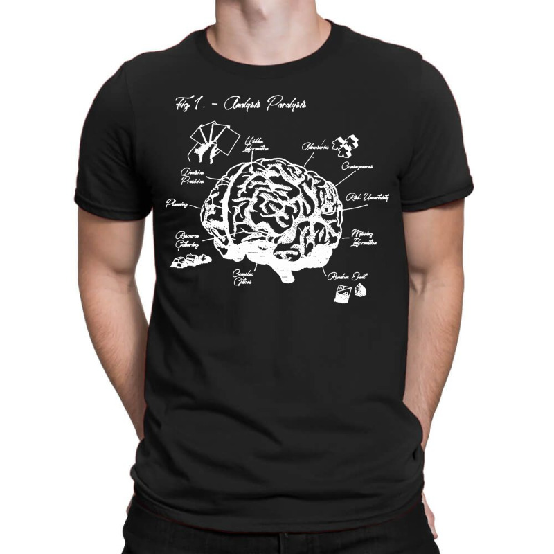 Analysis Paralysis White Print Classic T-Shirt by cm-arts | Artistshot