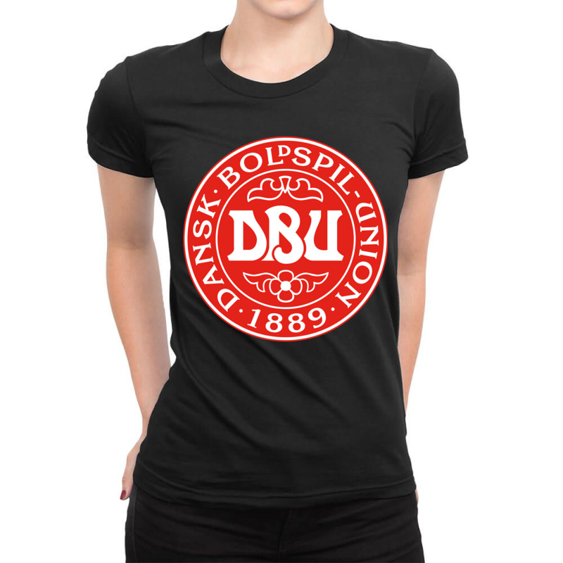 Denmark National Football Team Ladies Fitted T-Shirt by PamelaAnnHarris | Artistshot