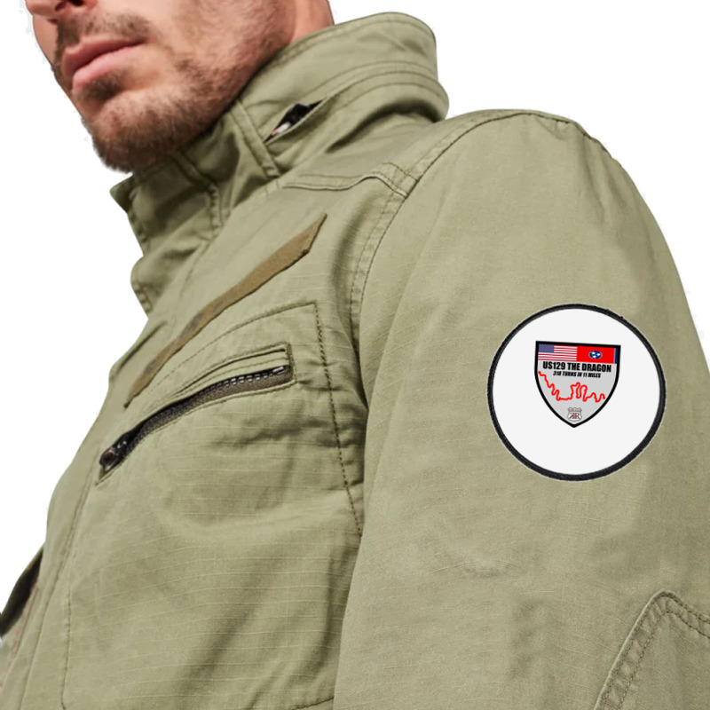 Us129 The Dragon Tail Of Deals Gap Shield 2 Sided Long Sleeve T Shirt Round Patch | Artistshot