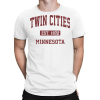 Twin Cities Minnesota Mn Vintage Athletic Sports Design Pullover Hoodi T-shirt | Artistshot