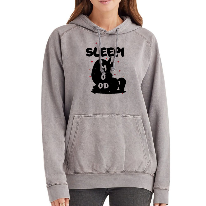 Sleepi Mood Unicorn Vintage Hoodie by haydar | Artistshot