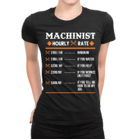 Machinist Hourly Rate Machining Ladies Fitted T-shirt | Artistshot