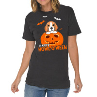 Cute Halloween Beagle Dog Pumpkin Costumes Thanksgiving Vintage T-shirt | Artistshot