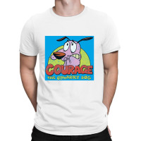 Courage The Cowardly Dog, Colorful Courage, T-shirt | Artistshot