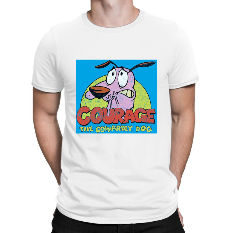 Courage The Cowardly Dog, Colorful Courage, T-shirt | Artistshot