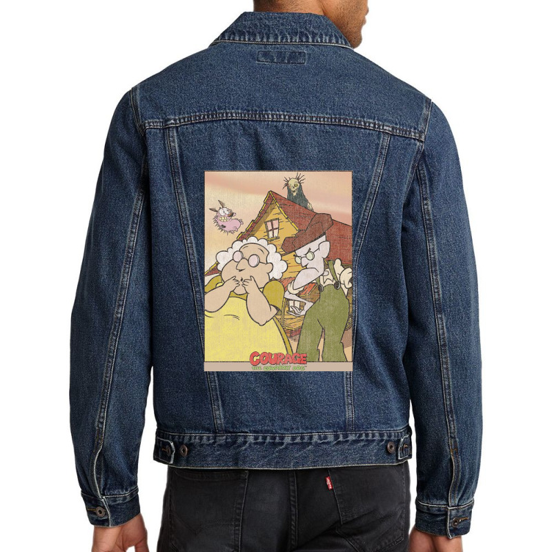 Courage, Gothic Courage,courage The Cowardly Dog Horror Comedy Cartoon Men Denim Jacket | Artistshot