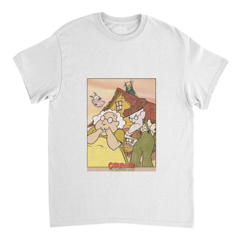 Courage, Gothic Courage,courage The Cowardly Dog Horror Comedy Cartoon Classic T-shirt | Artistshot