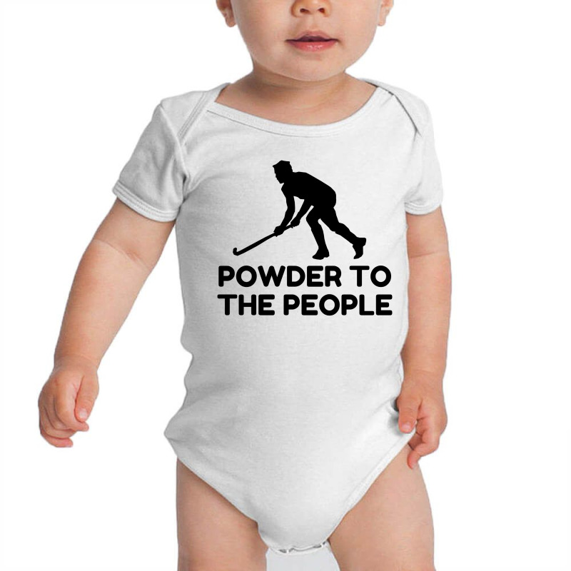 Powder Snow To The People Ski Baby Bodysuit by Perfect Designers | Artistshot