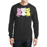 Twink Flag Pile Pride Lgbtq Cats Cute Twink Cat Long Sleeve Shirts | Artistshot