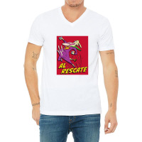 Cow And Chicken, Al Rescate, V-neck Tee | Artistshot