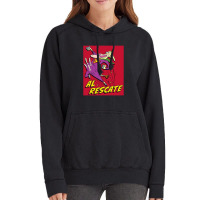 Cow And Chicken, Al Rescate, Vintage Hoodie | Artistshot