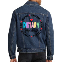 Dietary Supervisor Appreciation Week Dietitian Squad T Shirt Men Denim Jacket | Artistshot