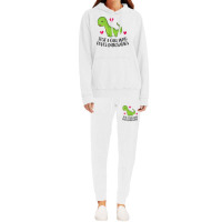 Womens Just A Girl Who Loves Dinosaurs Cute Dinosaurs Girl V Neck T Sh Hoodie & Jogger Set | Artistshot