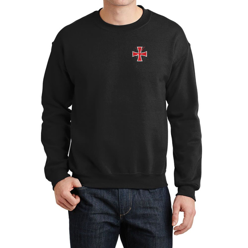 Mens Crusader Knights Knight Templar Code 2 Sided Print Crewneck Sweatshirt | Artistshot