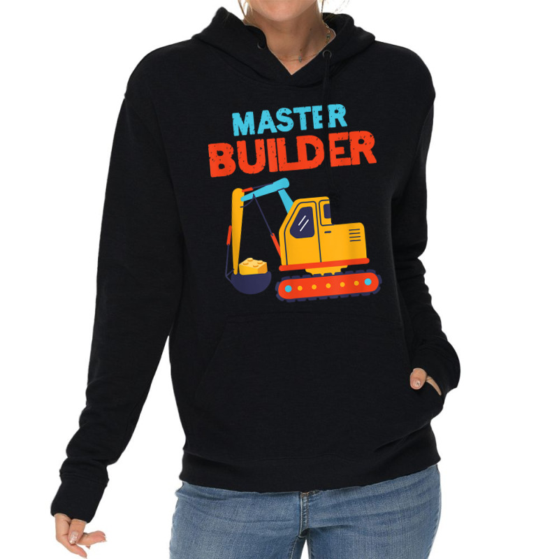 Master Builder Excavator Building Blocks Children Kids Toy For Fans Lightweight Hoodie | Artistshot