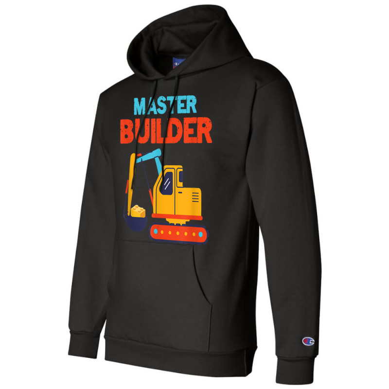 Master Builder Excavator Building Blocks Children Kids Toy For Fans Champion Hoodie | Artistshot