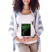 Csi, Evidence, Csi Crime Scene Investigation Las Vegas Tv Show Crime D Maternity Scoop Neck T-shirt | Artistshot