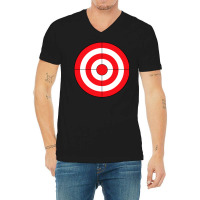 Bullseye Target Lazy Diy Halloween Costume Darts Shooting V-neck Tee | Artistshot