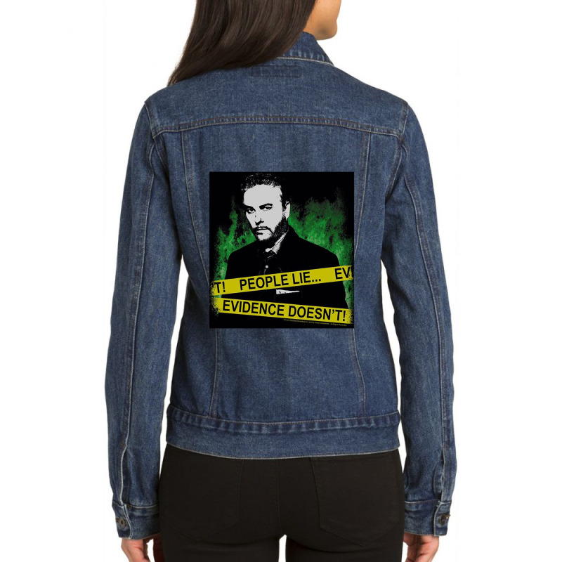 Csi, People Lie,csi Crime Scene Investigation Las Vegas Tv Show Crime Ladies Denim Jacket by mydepictionaddiction | Artistshot