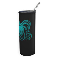 Octopus Cool Vintage Marine Biologist Ocean Sea Life 4 Skinny Tumbler | Artistshot