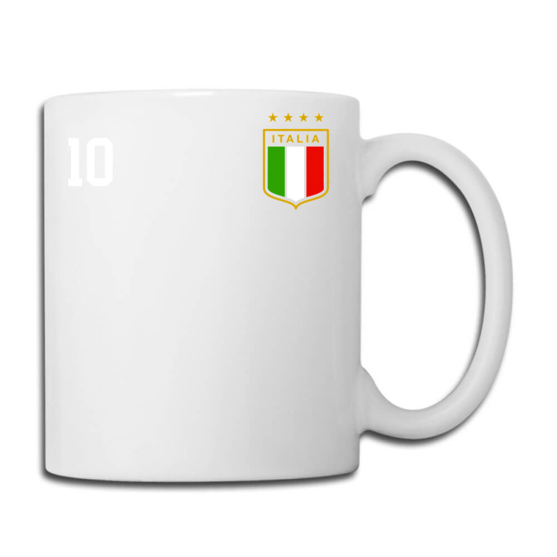 Italia Team Sports Number 10 Italy Soccer Italian Flag Coffee Mug | Artistshot