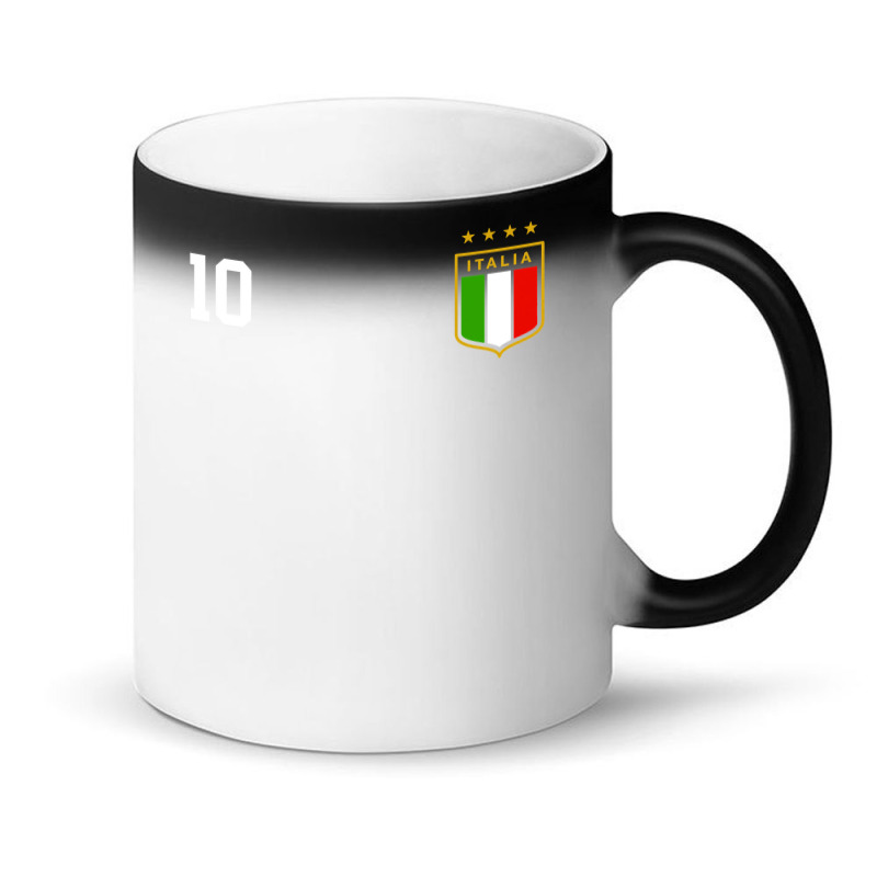 Italia Team Sports Number 10 Italy Soccer Italian Flag Magic Mug | Artistshot