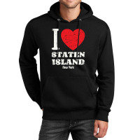 I,love,staten,island,new-york-city,usa,distressed,grunge,pullover,hood Unisex Hoodie | Artistshot