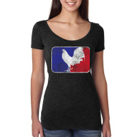 Major League Cock Fight Cock Fight Women's Triblend Scoop T-shirt | Artistshot