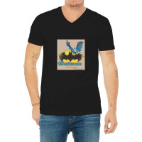 Caped Crusader Retro V-neck Tee | Artistshot