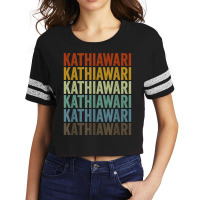 Kathiawari Horse Retro T Shirt Scorecard Crop Tee | Artistshot