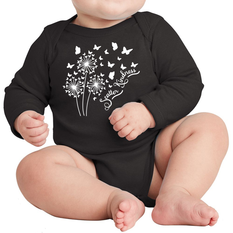 Dandelion Scatter Kindness & Be Kind Matching Family Gifts Pullover Long Sleeve Baby Bodysuit by AuturoMedero | Artistshot