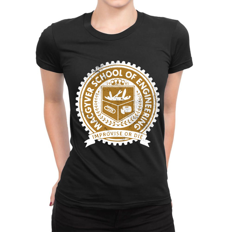 Improvise Or Die Ladies Fitted T-Shirt by poppyallen | Artistshot