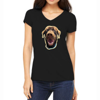 Dog Excitement Women's V-neck T-shirt | Artistshot