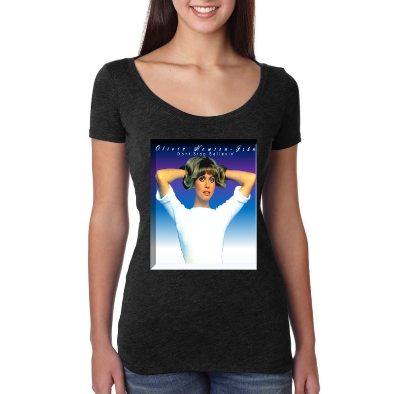 Olivia Newton- John - Dont Stop Believin-mwyfg Women's Triblend Scoop T-shirt | Artistshot