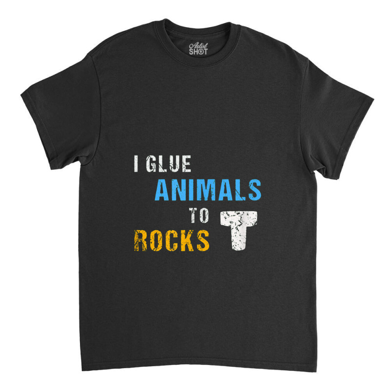 Saltwater Aquarium Saltwater Fish Tank I Glue Animals To Rocks Classic T-shirt by milkymanarts | Artistshot