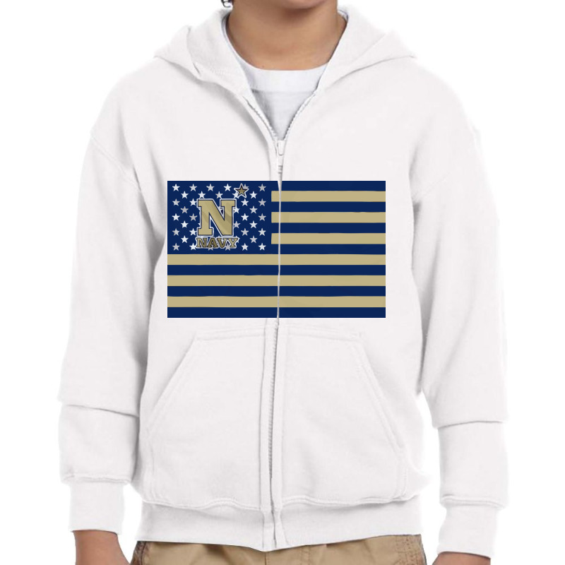 Us Naval Academy Athletic ,navi Youth Zipper Hoodie by cm-arts | Artistshot