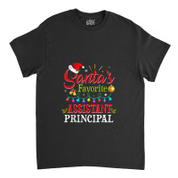 Santa's Favorite Assistant Principal Christmas Light Classic T-shirt | Artistshot