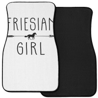 Friesian Horse Girl  Gifts Horses Lover Riding Racing Front Car Mat | Artistshot