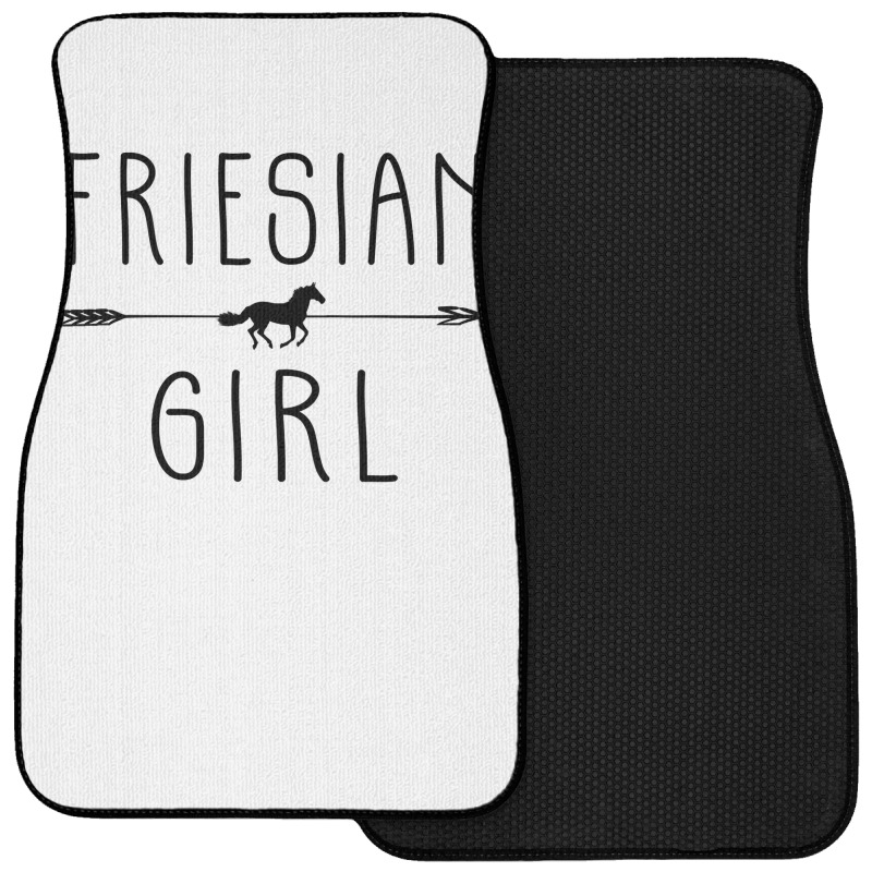 Friesian Horse Girl  Gifts Horses Lover Riding Racing Front Car Mat | Artistshot