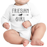 Friesian Horse Girl  Gifts Horses Lover Riding Racing Long Sleeve Baby Bodysuit | Artistshot