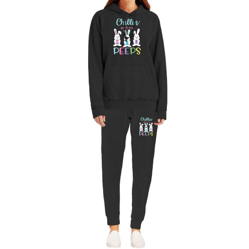 Chillin With My Peeps Tshirt Easter Bunny Candy Gift Hoodie & Jogger Set | Artistshot