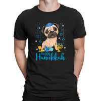 Jewish Pug Dog Menorah Hat Chanukah Hanukkah Jewish Xmas Pre T-shirt T-shirt | Artistshot