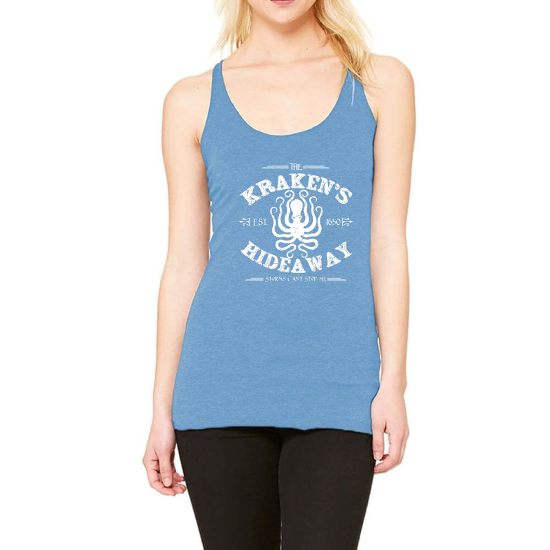 The Kraken's Hideaway, Distressed   Kraken Racerback Tank by cm-arts | Artistshot