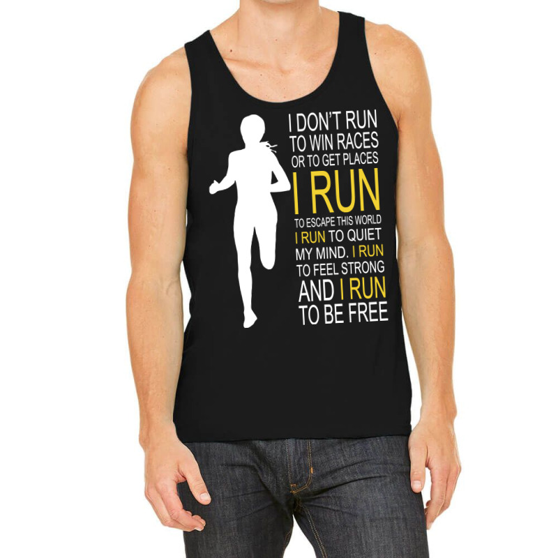 Female Runner Girl Women I Don't Run To Win Races Tank Top | Artistshot